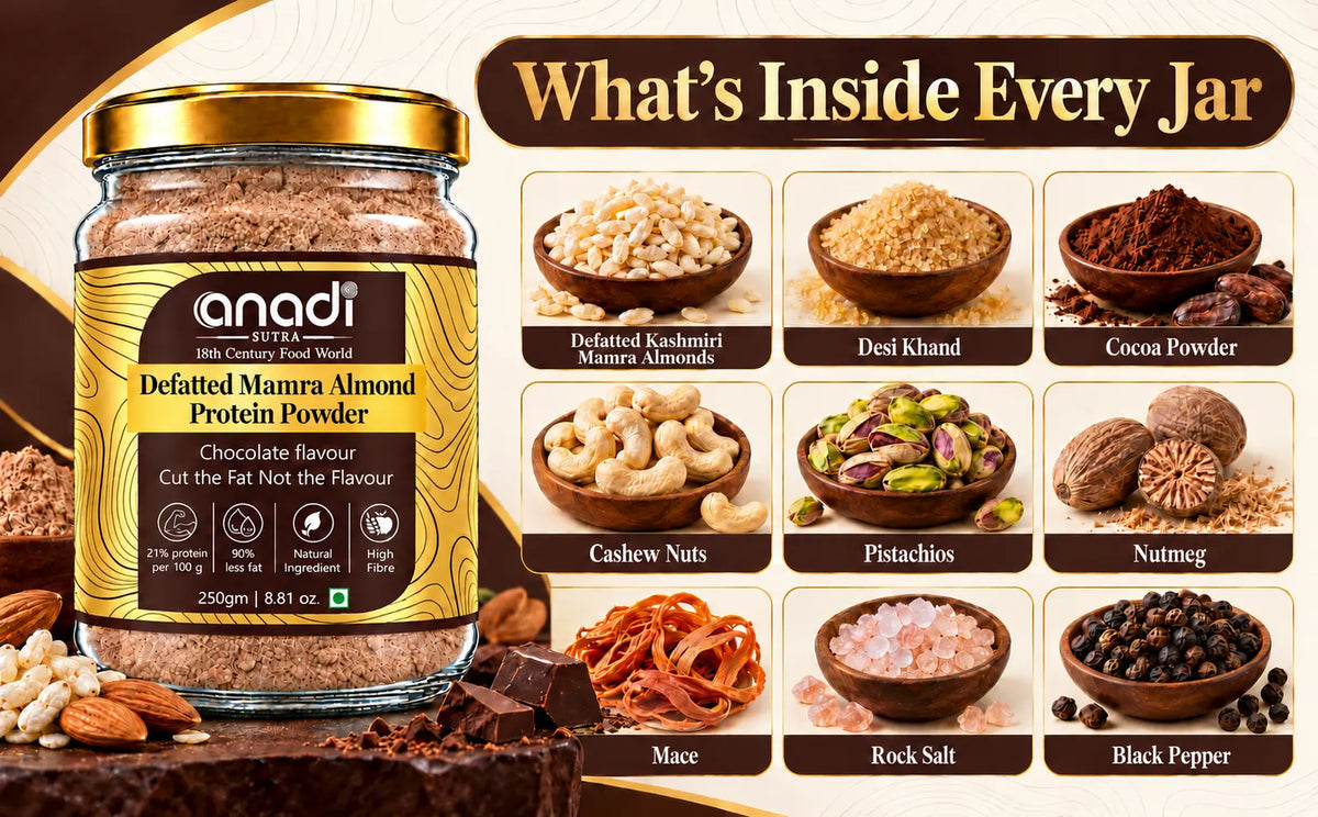 Defatted Mamra Almond  Protein Powder | 250 gm