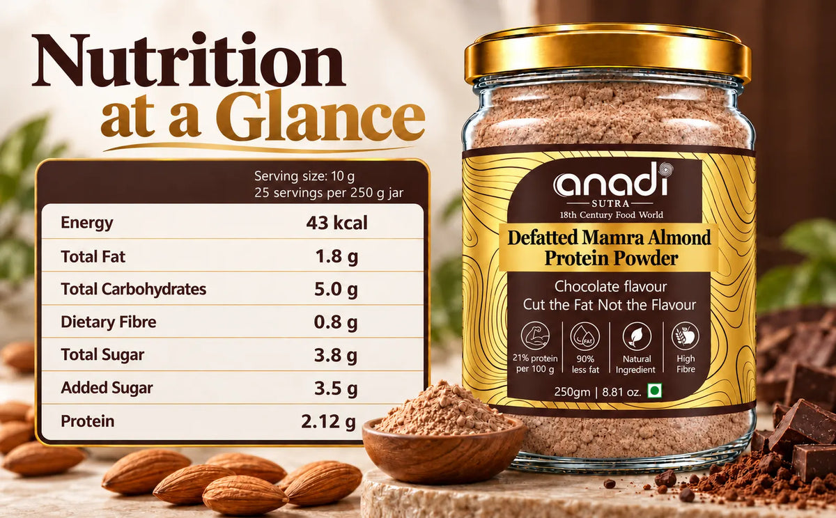 Defatted Mamra Almond  Protein Powder | 250 gm