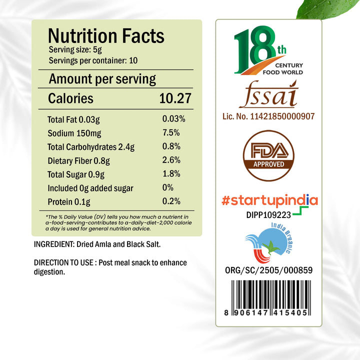 Salted Amla | 50 gm | 3X VItamin C