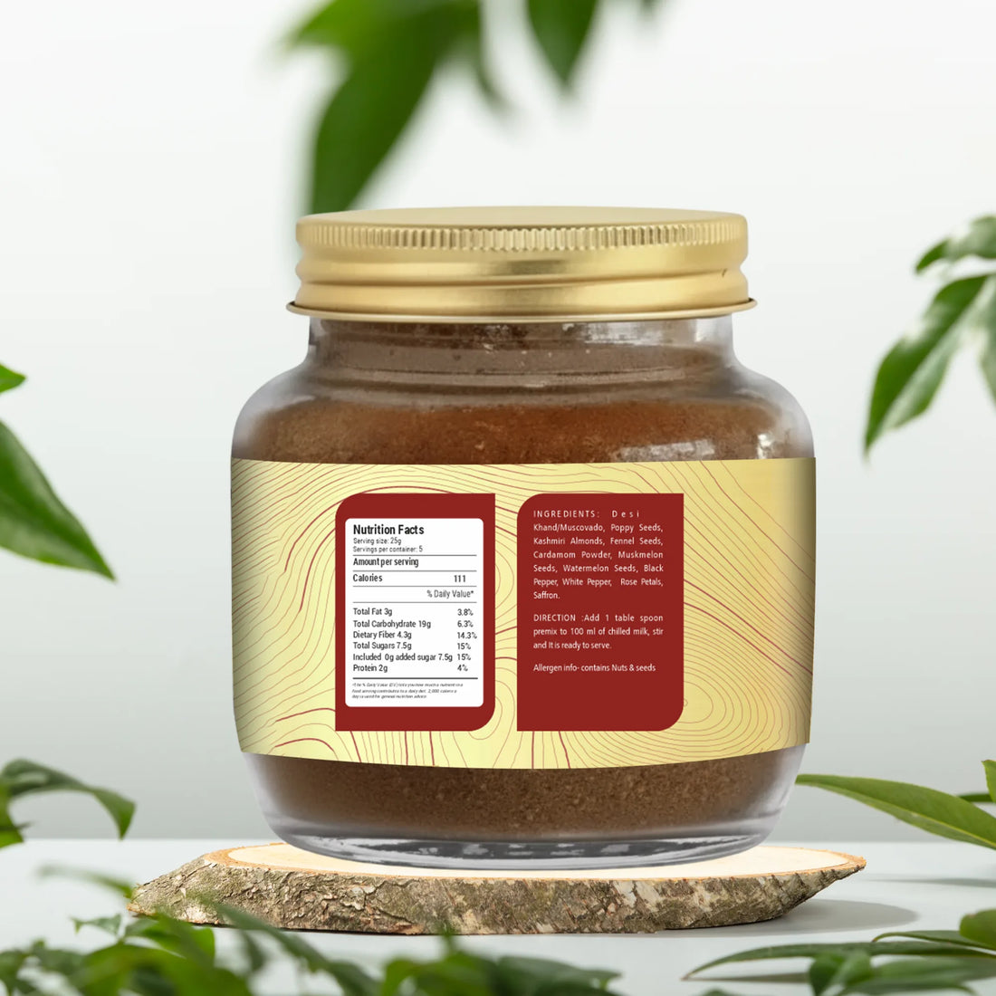 Asli Thandai 125 gm |  1st time in India | World’s Best Asli Thandai | 100% Natural | Luxurious Drink / Beverage | Goodness of Muscovado