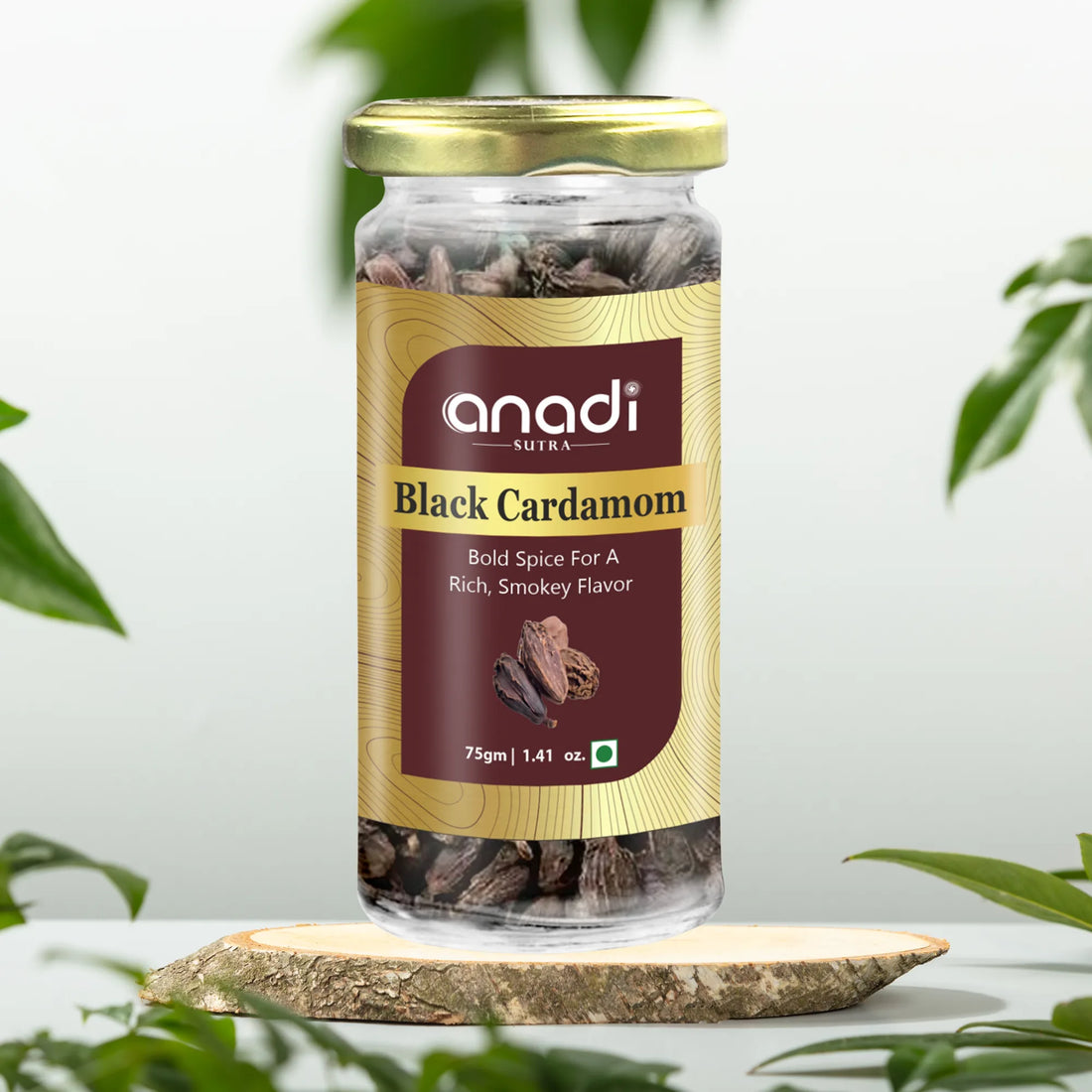 Black Cardamom 75 gm | Badi Elaichi | 100% Natural | Smokey Aroma
