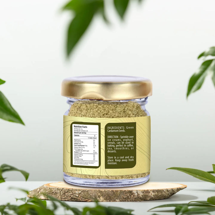 Green Cardamom Seeds Powder 20 gm | Elaichi Dana Powder | Milk Tea Booster