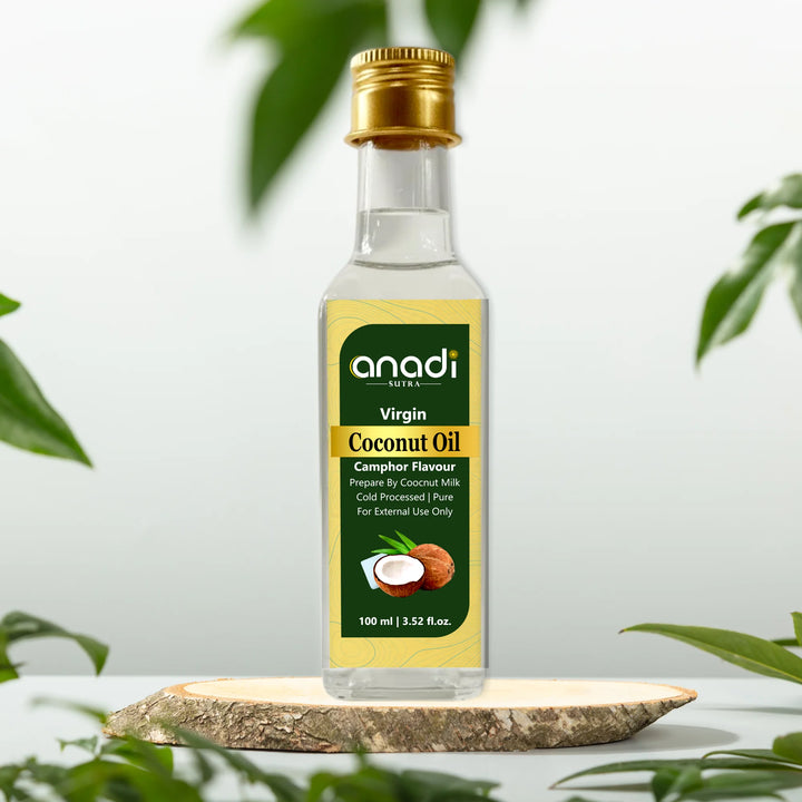 Coconut Camphor Oil 100 ml | Authentic Vedic Hair Oil, Cold Crushed Blend
