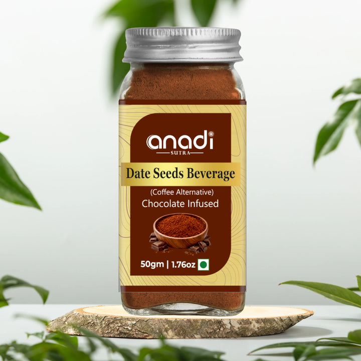 Date Seed Beverage 50gm | Chocolate Infused | Perfect Companion from Morning Meetings to Afternoon Breaks