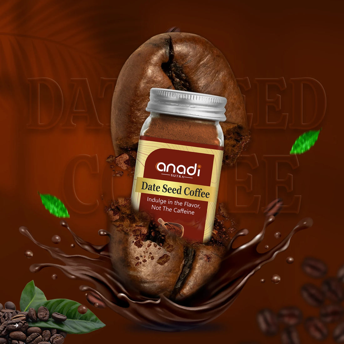 Date Seed Coffee 50 gm | Caffeine Free Vedic Coffee | Drink good coffee-get more energy | Perfect companion from morning meetings to afternoon breaks