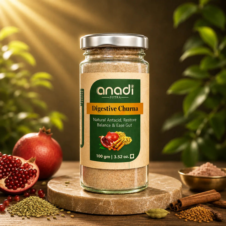 anadi sutra Digestive Churna 100 gm glass jar with green label