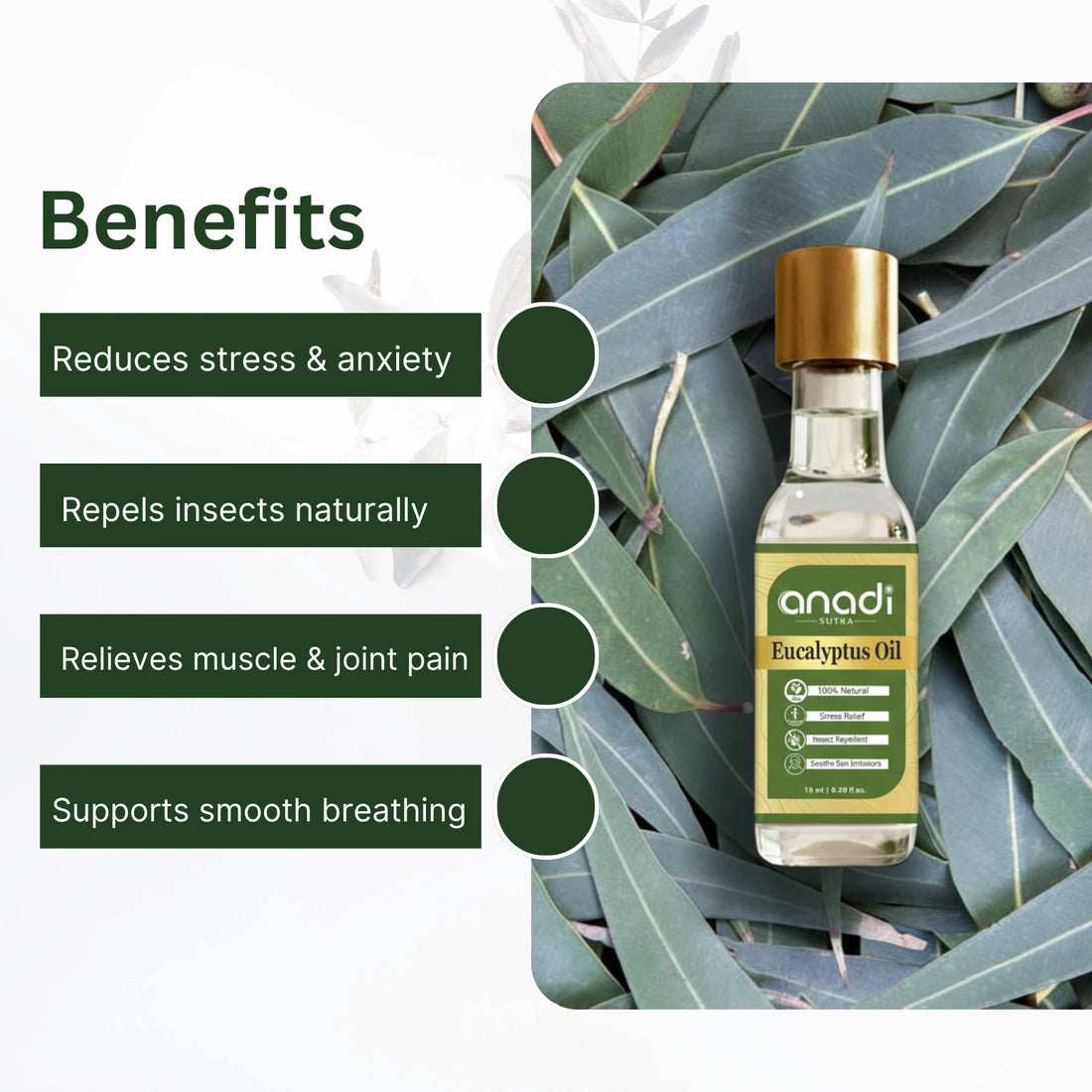 Eucalyptus Oil 15 ml | Natural & Pure | Aromatic Extract