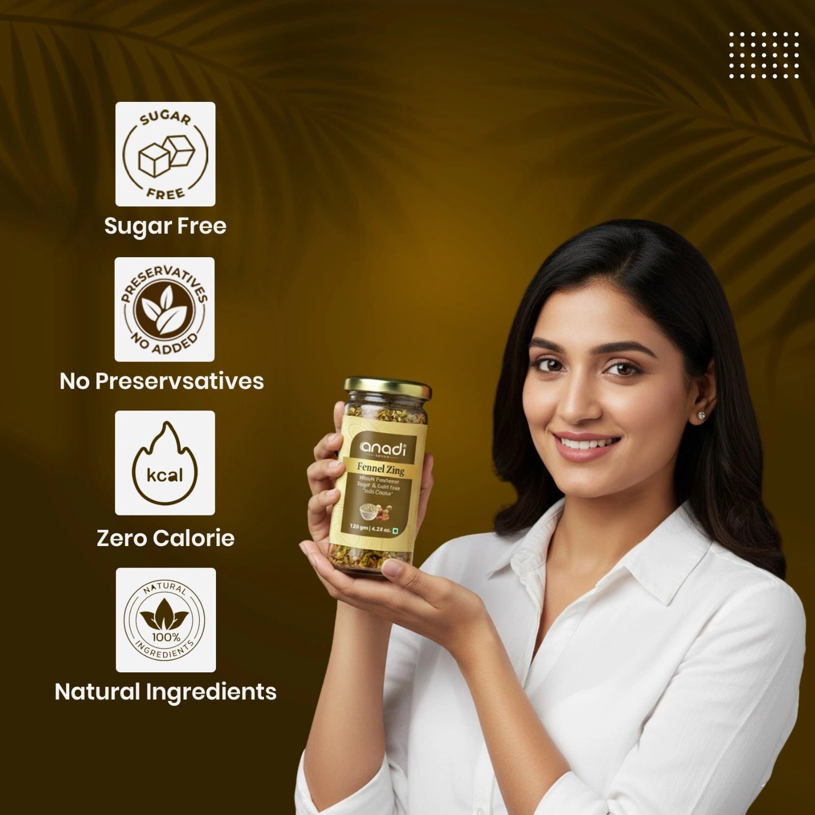 Fennel Zing 120 gm | Premium Mukhwas Blend