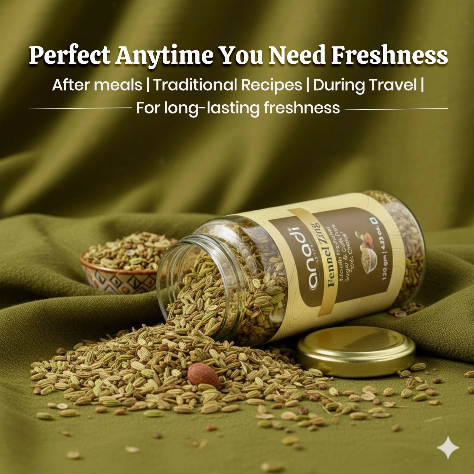 Fennel Zing 120 gm | Premium Mukhwas Blend