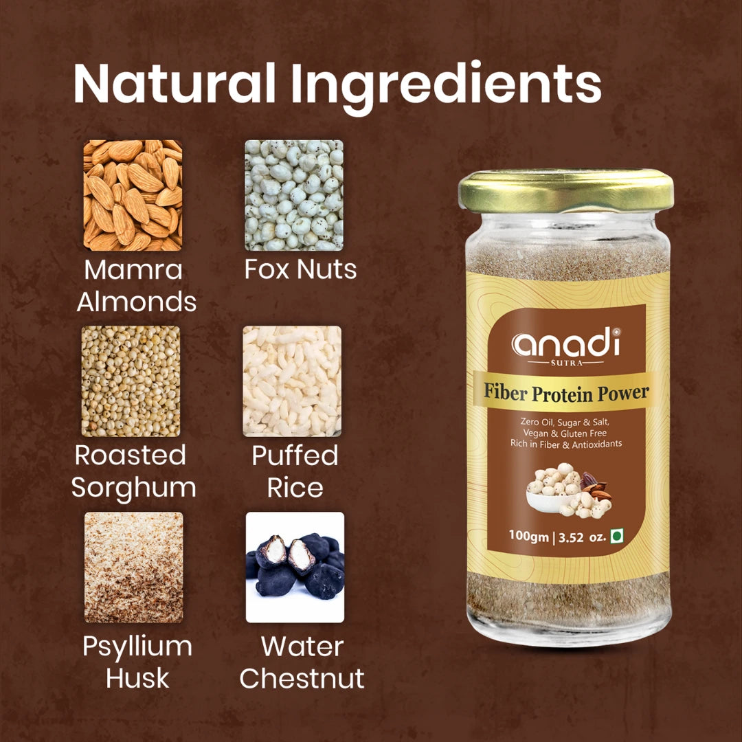 Fiber Protein Power 100 gm | High Fiber Food | Nutrient Rich | Natural Energy Source