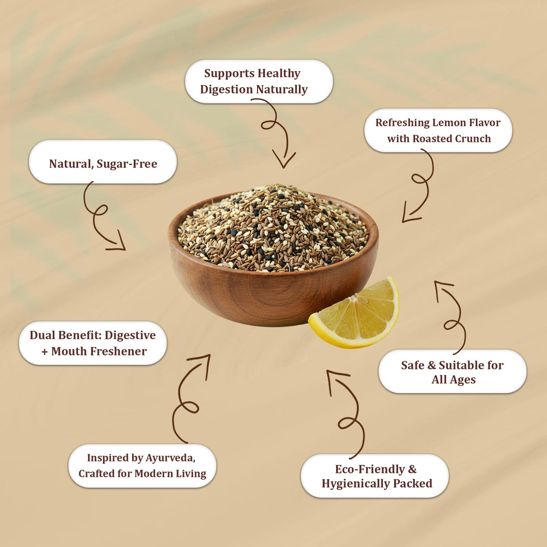 Gut Ease 120 gm | Roasted Ajwain Mukhwas | Ancient Mouth Freshener