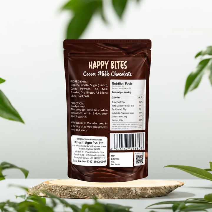 Happy Bites – Cocoa Milk Chocolate Toffees