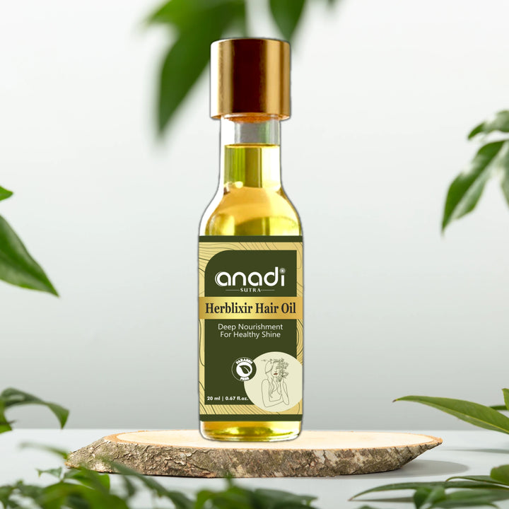 Herblixir Hair Oil 20 ml | 100% Pure Cold Crushed Oil |  Nature’s Deep Nourishment for Healthier Shine