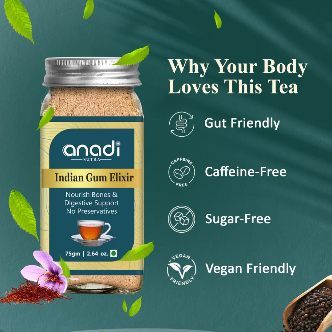 Indian Gum Elixir 75 gm | After Fasting Tea | Sugar Free Gondh Tea