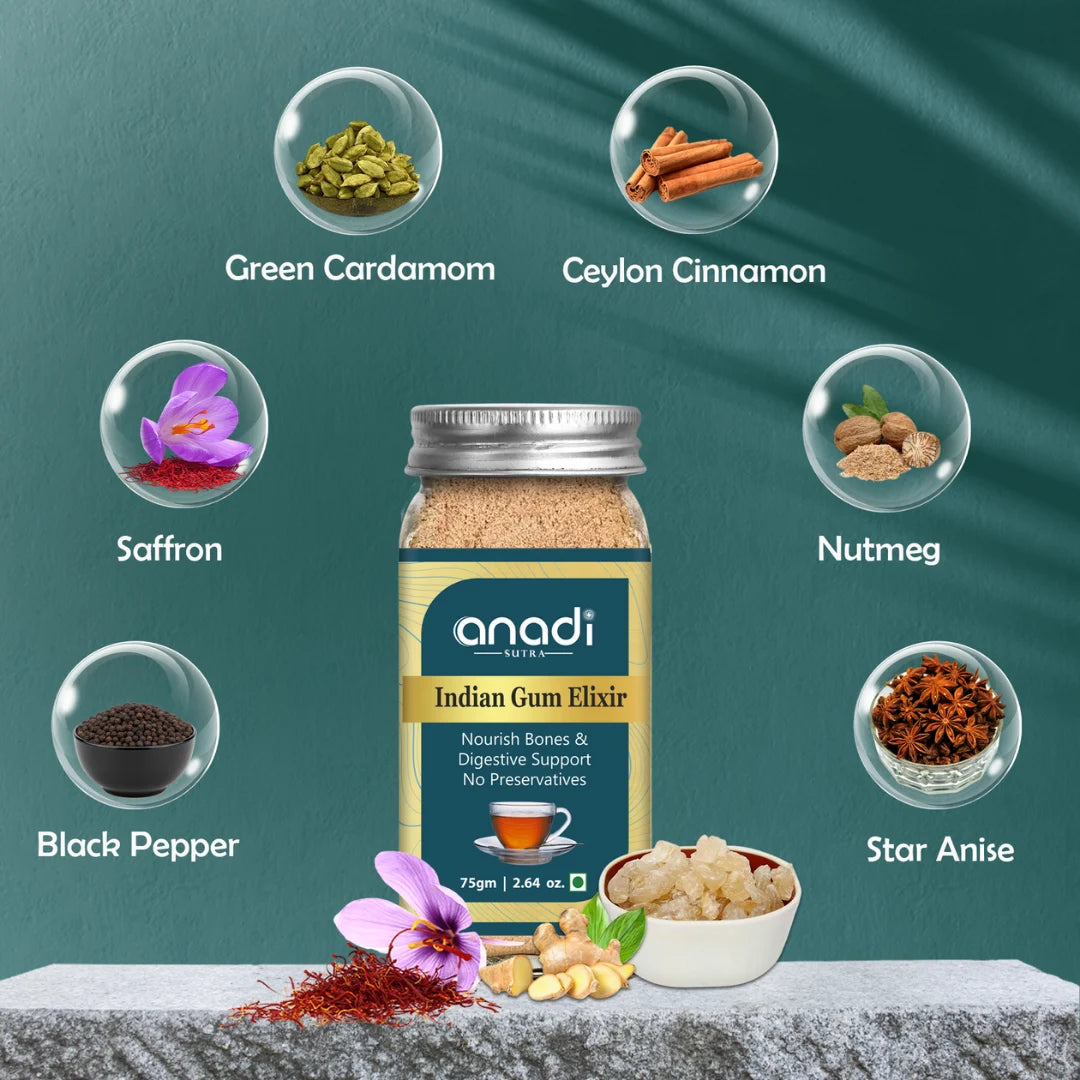 Indian Gum Elixir 75 gm | After Fasting Tea | Sugar Free Gondh Tea