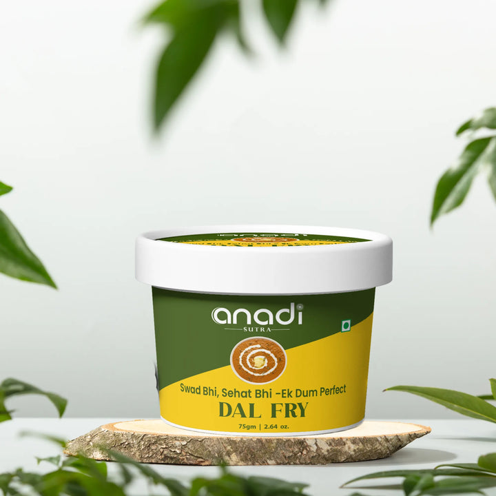 Instant Dal Fry 75 gm | Wholesome Breakfast, Preservative-Free | Pre-Roasted | Red Chili Free | No Refined Sugar | No Palm Oil