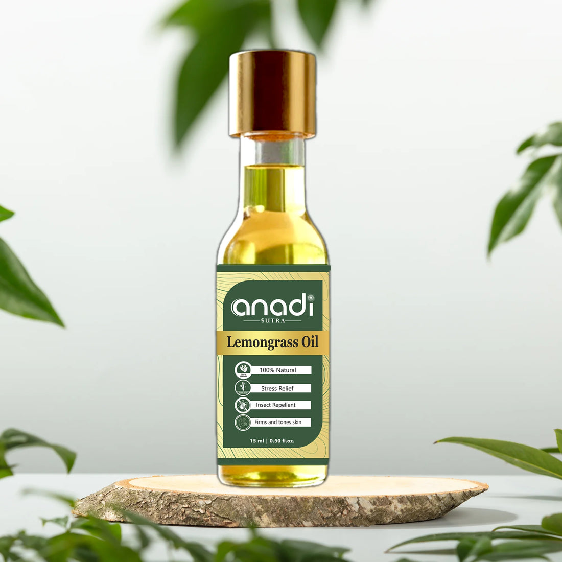 Lemongrass Oil 15 ml | Pure Cold Crushed Oil  | Combats bacteria and fungi