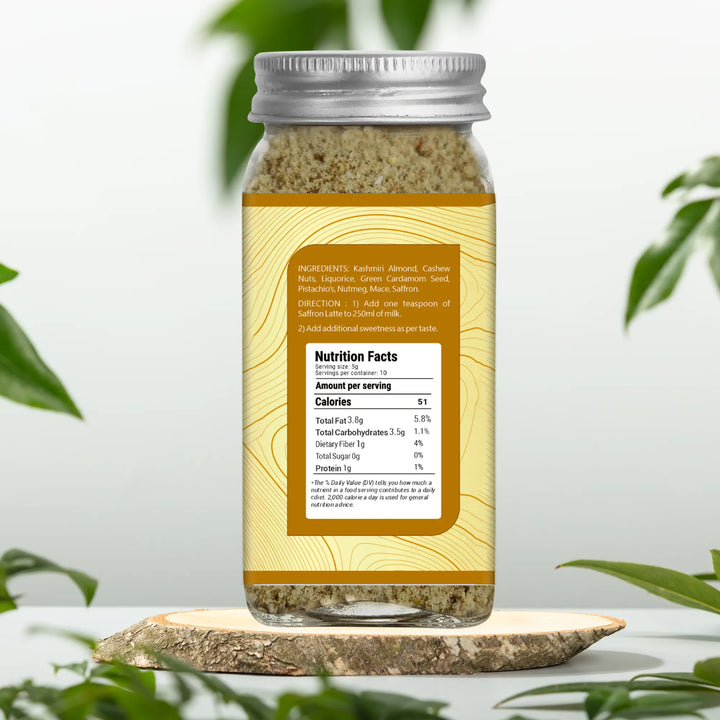 Milk Masala 50gm | Kesar Doodh Masala | Natural Premium Saffron & Dry Fruit Mix | Luxurious Drink | Easy to Prepare