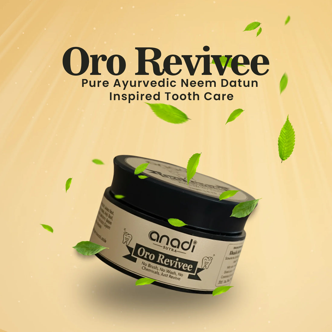 Oro Revivee 20 gm | Neem Datun Inspired Formula Tooth Powder