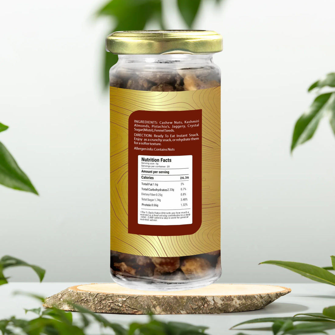 Premium Dry Fruits - Jaggery Fennel Glaze 100gm