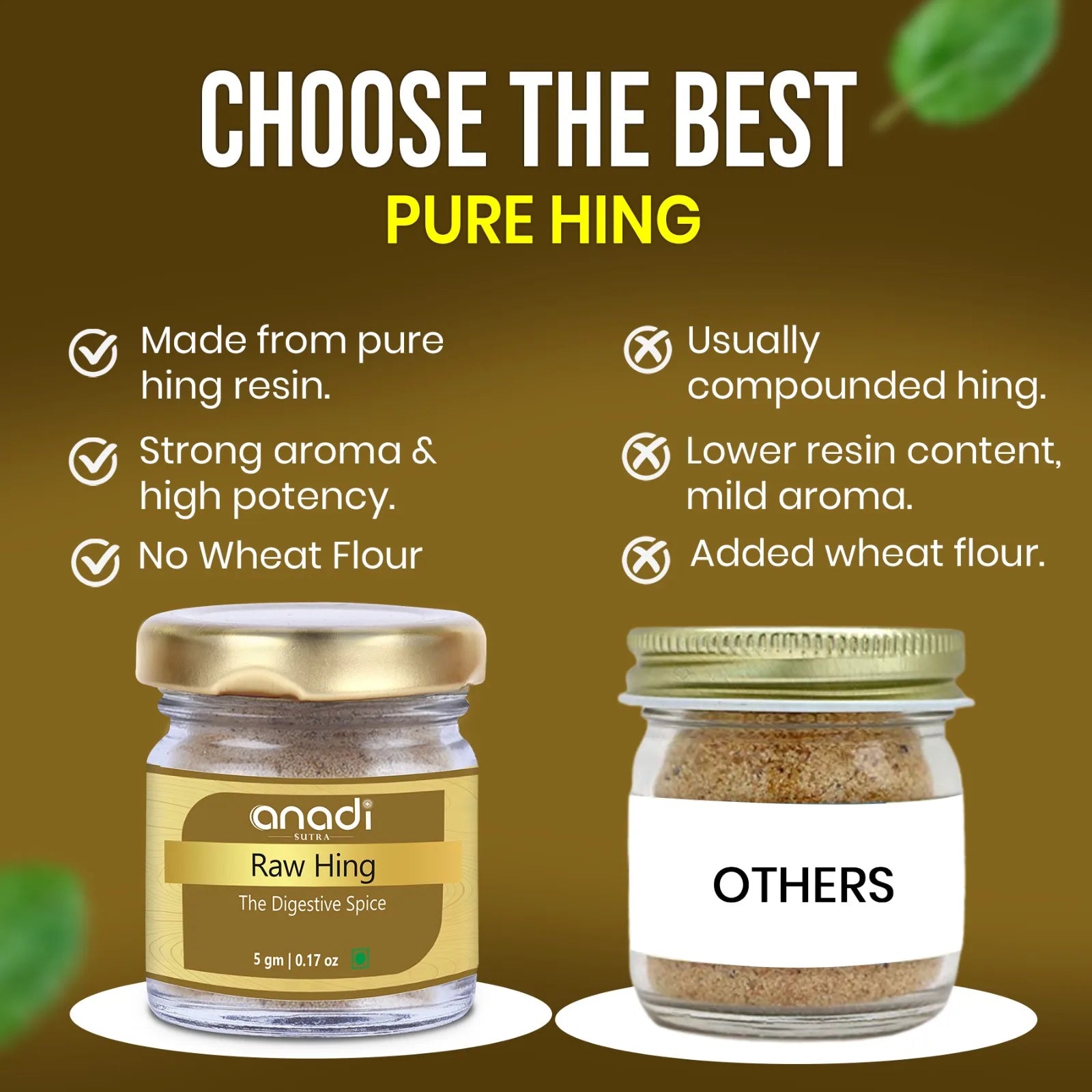Pure Raw Hing | High Potent Strong Asafoetida | Adulteration-Free | Aromatic Treasure Prolongs Food’s Freshness
