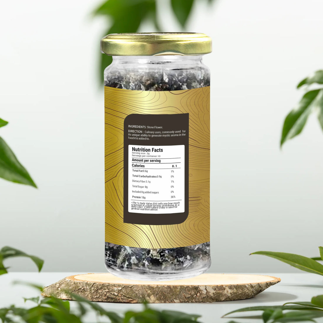 Stone Flower 20 gm | Dagad Phool / Pathar Phool | 100% Natural & Authentic Spice | Parmotrema Perlatum / Kalpasi