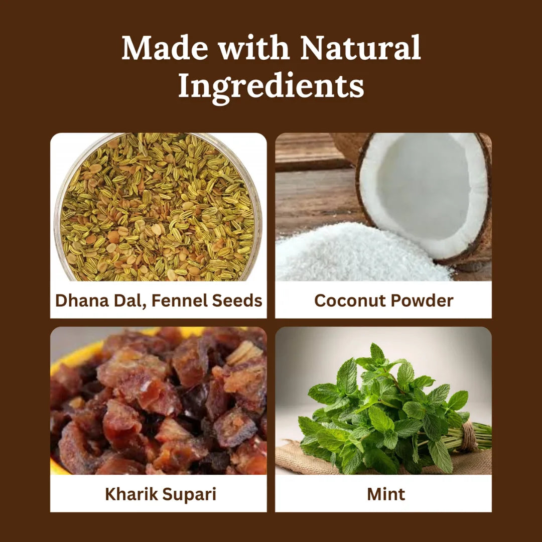 Sweet Crunchy 120 gm | Handcrafted Mukhwas | Breath Freshener | Mood Enhancer | Support Relief From Spicy Food | India's Best Mouth Freshener