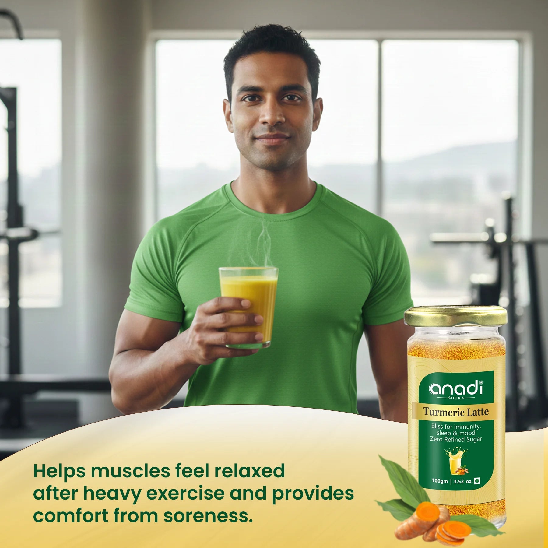 Turmeric Latte 100 gm | Superior Quality Red Turmeric, Mamra Almonds | Multi-functional Drink