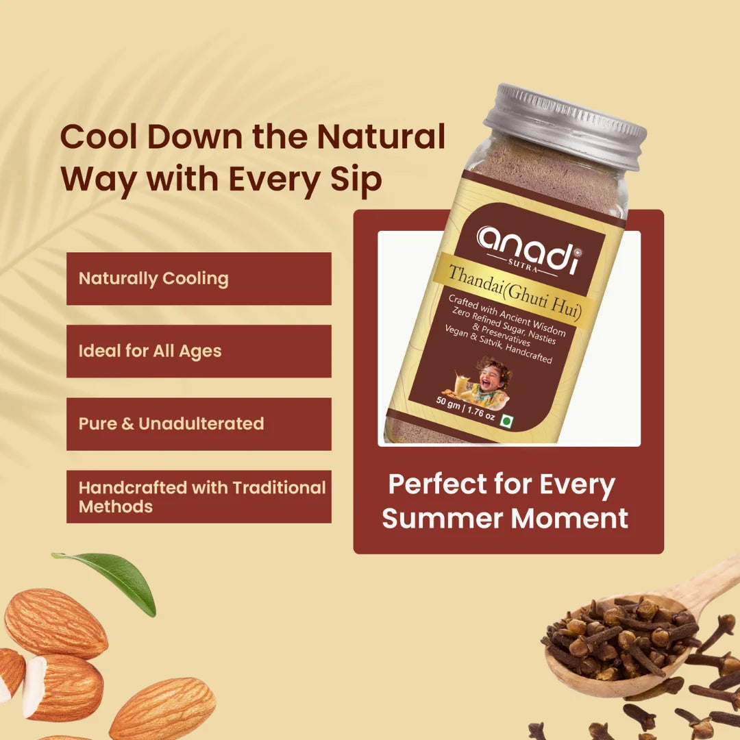 Freeze Dried Thandai 50 gm |  1st time in India | World’s Best Asli Thandai | 100% Natural | Luxurious Drink / Beverage | Goodness of Muscovado