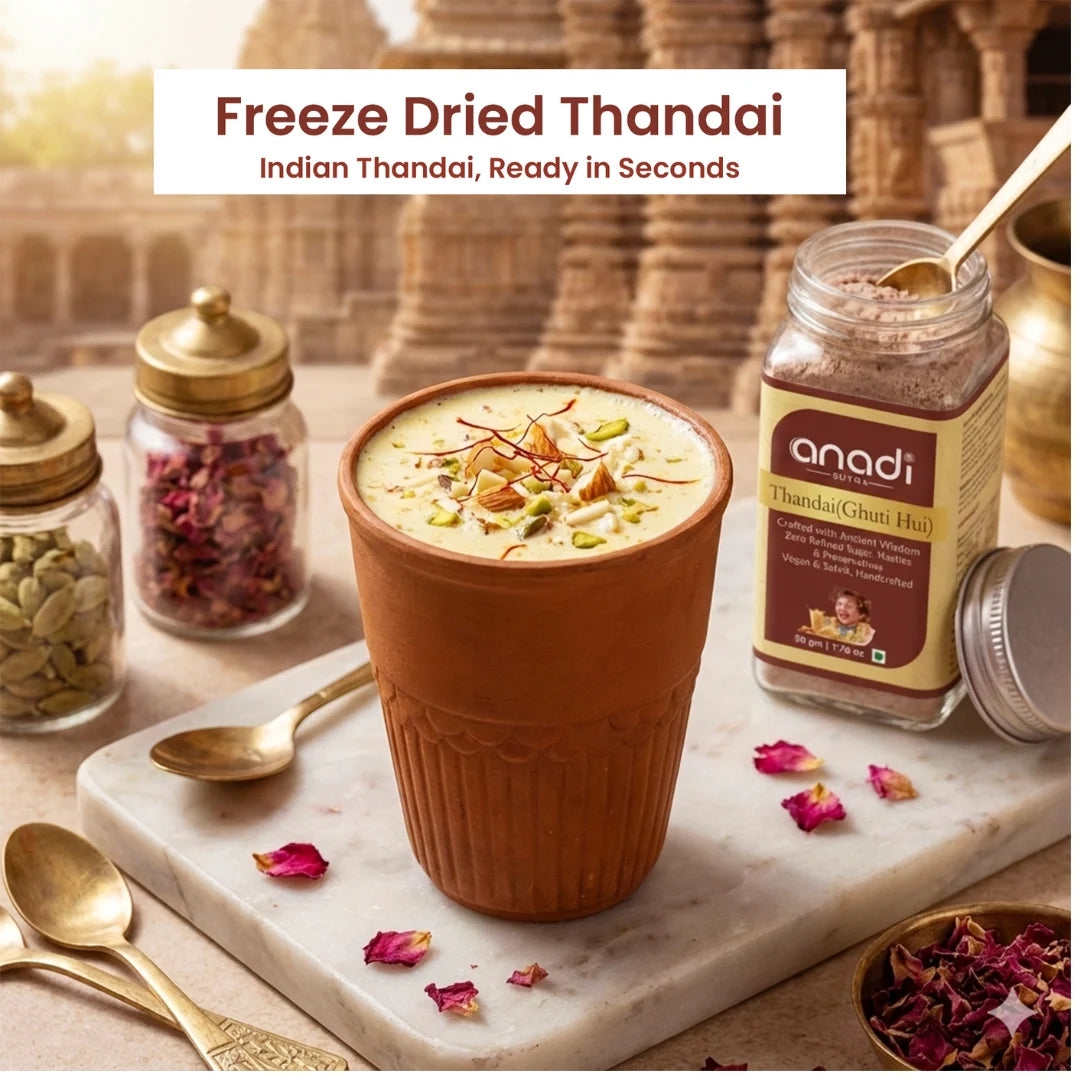 Freeze Dried Thandai 50 gm |  1st time in India | World’s Best Asli Thandai | 100% Natural | Luxurious Drink / Beverage | Goodness of Muscovado