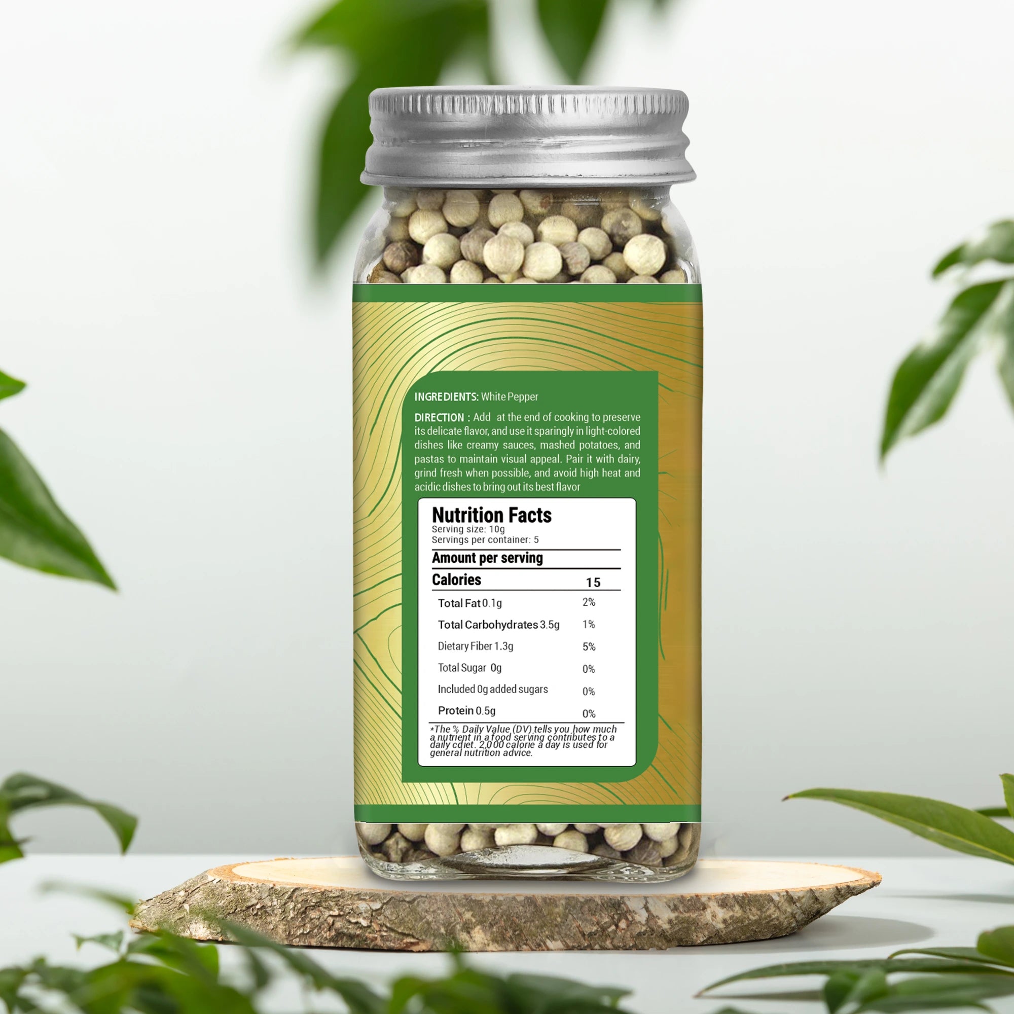 White Pepper 50 gm | Safed Mirch | 100% Pure & Natural Premium Quality Spice