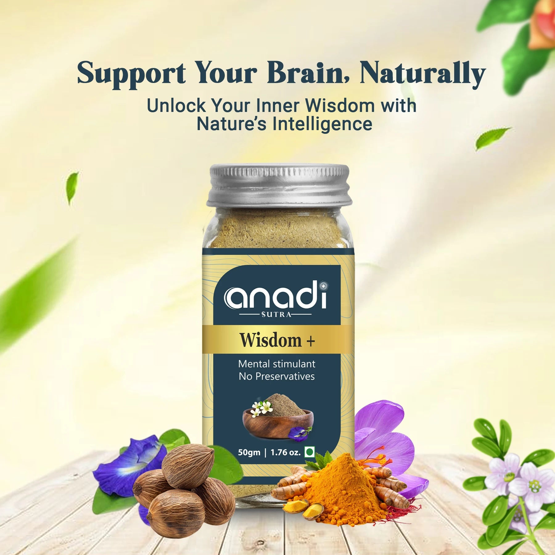 Wisdom+ 50 gm | Cognitive Excellence