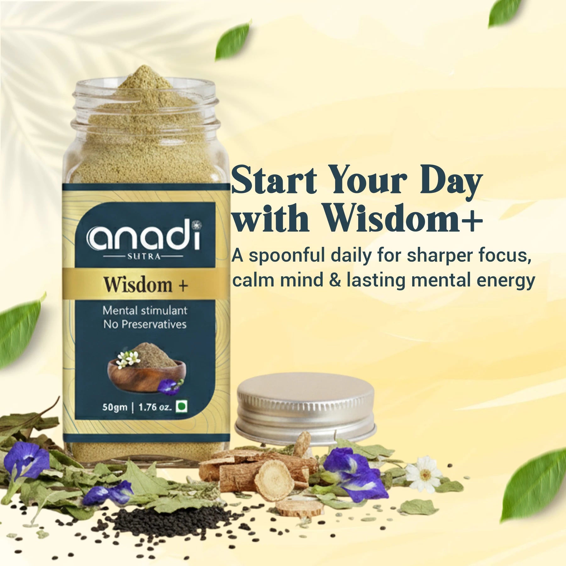 Wisdom+ 50 gm | Cognitive Excellence