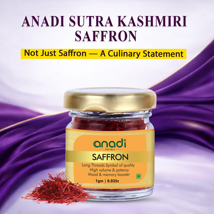 Kashmiri Saffron 1 gm | World’s finest Variety of Kesar | High in Volume | Handpicked Sorted Grade | Naturally High Crocin, safranal & picrocrocin