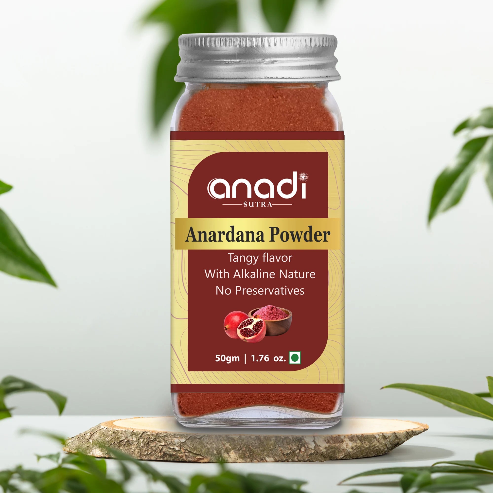 Anardana Powder 50 gm | Pomegranate Seeds Powder | Sprinkle it over salads and fruit chaat to boost the tangy flavor | Promotes Healthy Digestion | Relieves Acidity & Bloating