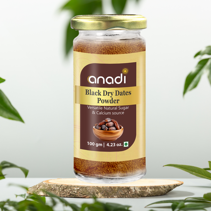 Black Dry Dates Powder 100 gm | 100% Natural Kharek Powder | No Added Sugar | Vegan & Gluten-Free