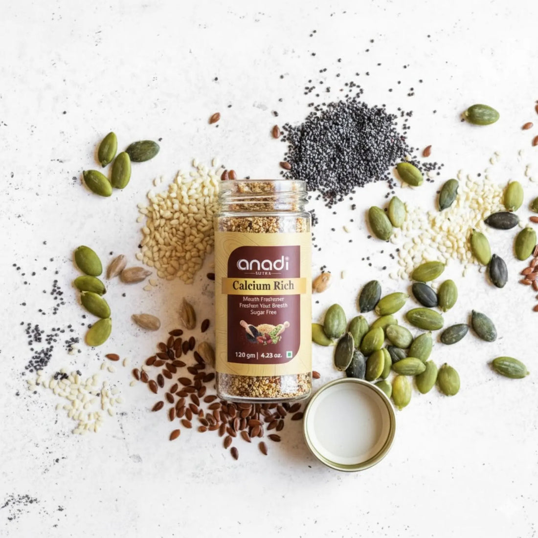 Calcium Rich 120 gm | Fiber-Rich ingredients | Ancient Mouth Freshener