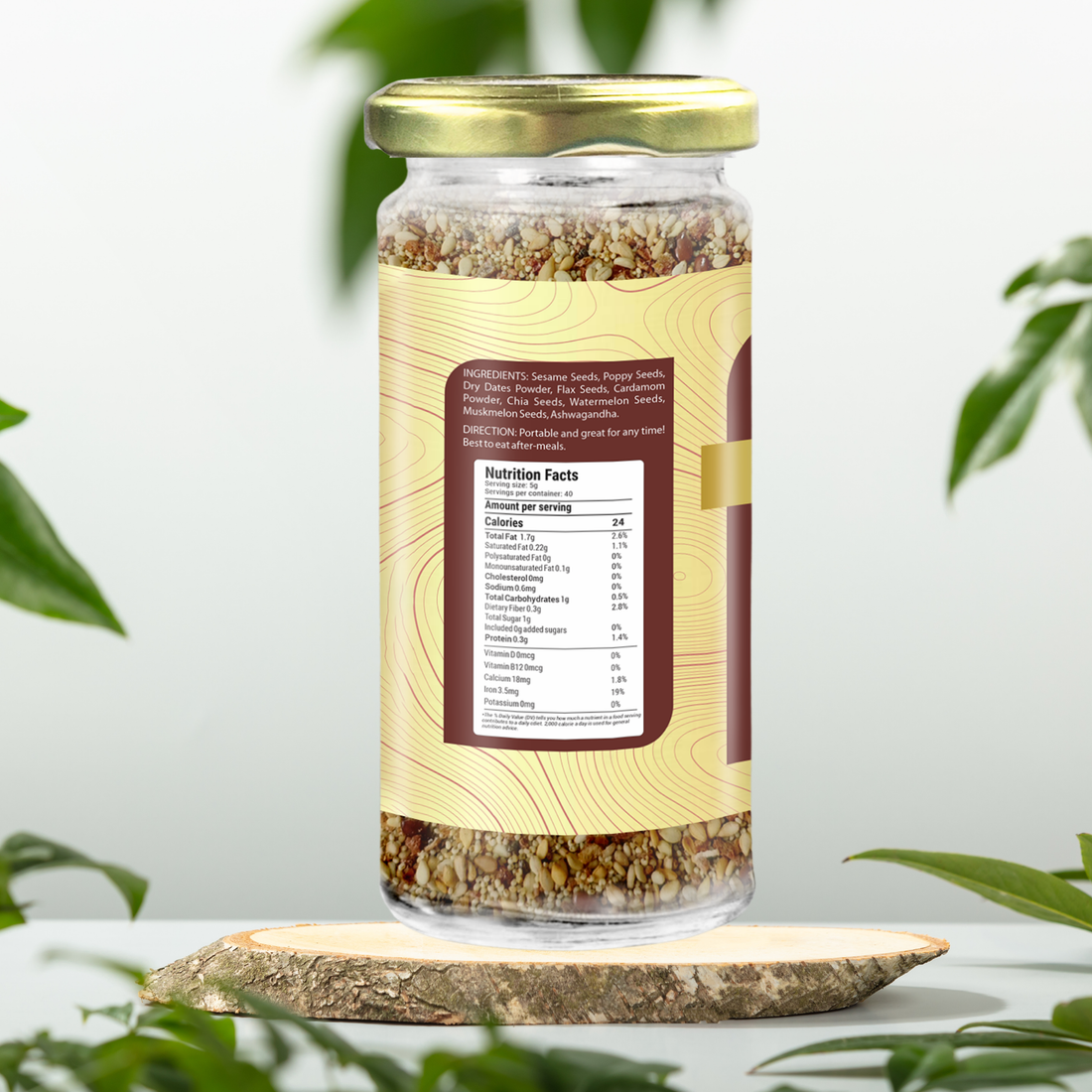 Calcium Rich 100 gm | Fiber-Rich ingredients for Bone Health | Ancient Mouth Freshener