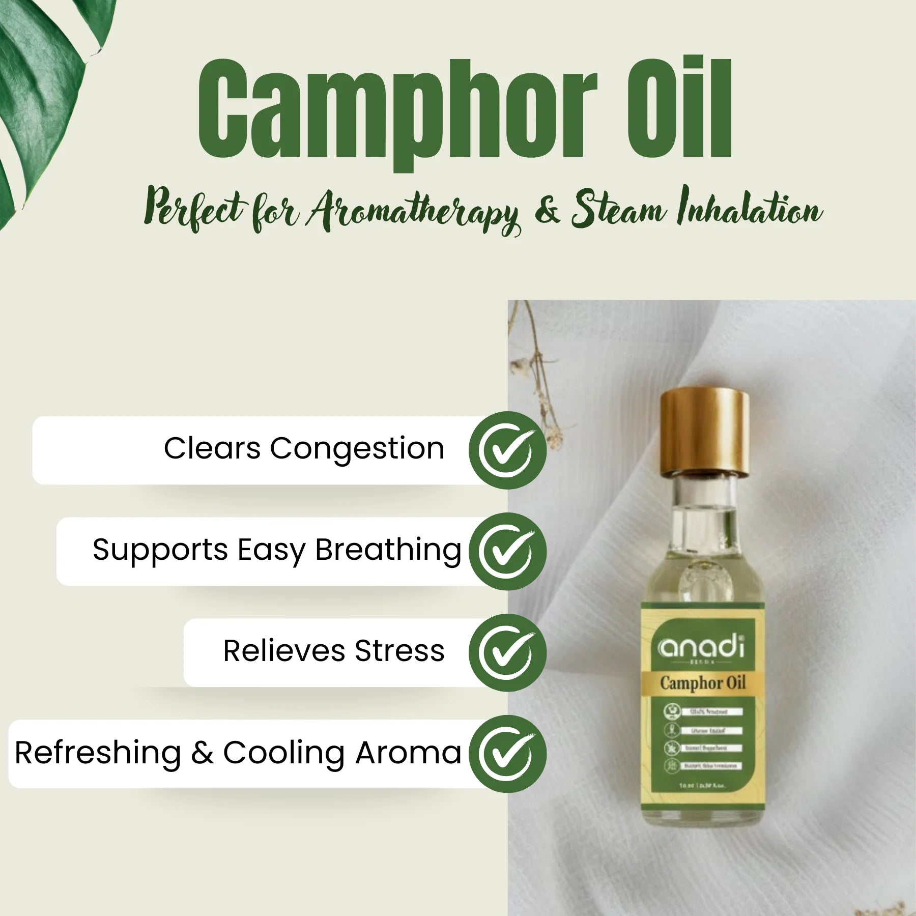 Camphor Oil 15 ml | Pure kapur oil