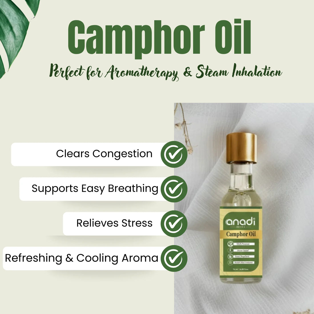 Camphor Oil 15 ml | Pure kapur oil