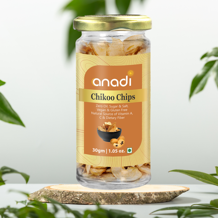 Chikoo Chips 30 gm | Freeze Dried | 100% Natural Sapota Fruit Chips | No Added Sugar | Vegan & Gluten-Free