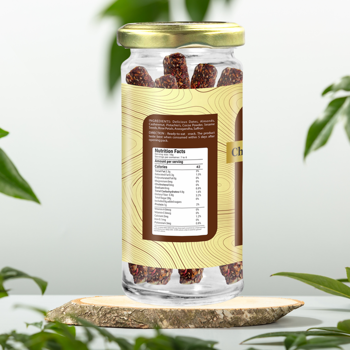 Chocolate Protein Bar 75 gm | Natural Energy Bars | No Added Sugar