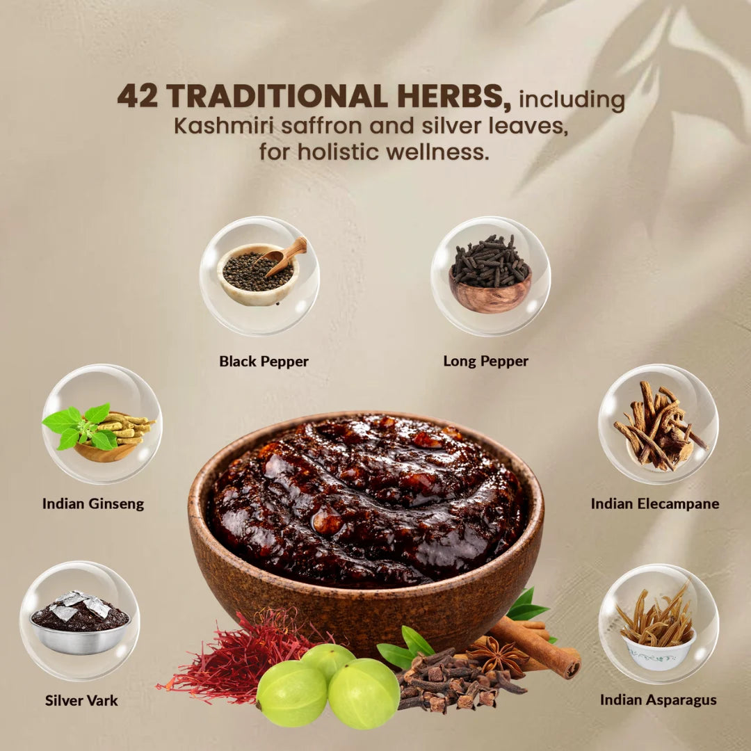 Chyawanprash 300 gm | Silver Leaves Amlaprash |  Sugar Free Chayavanaprasham च्यवनप्राश | 42 Plant based Herbs