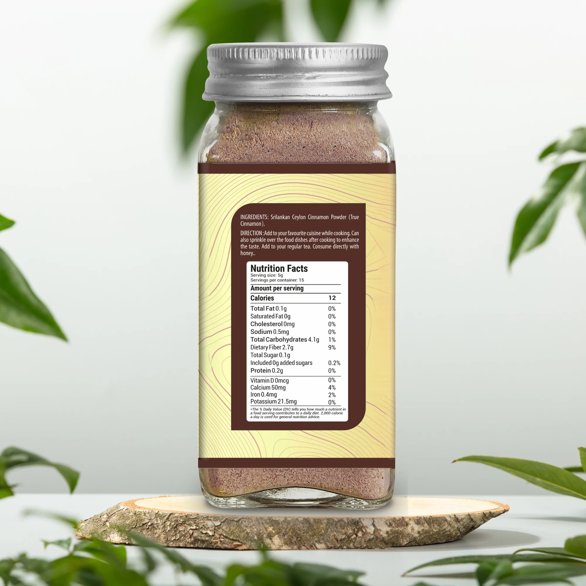 Cinnamon Powder 50 gm | Srilankan Dalchini | Real Ceylon cinnamon | Optimal Heart Health & Aids in Weight Loss