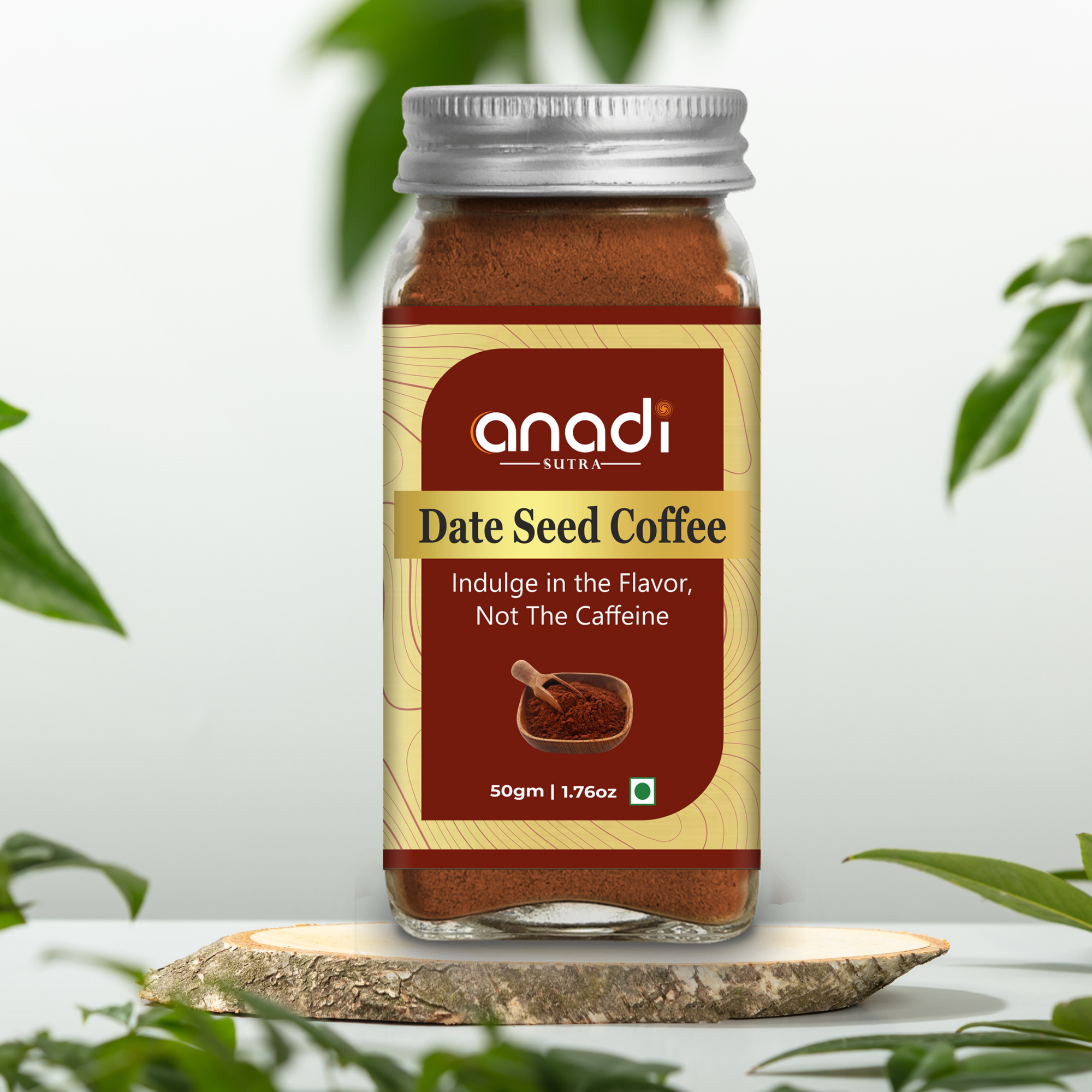 Date Seed Coffee 50 gm | Caffeine Free Vedic Coffee | Drink good coffee-get more energy | Perfect companion from morning meetings to afternoon breaks