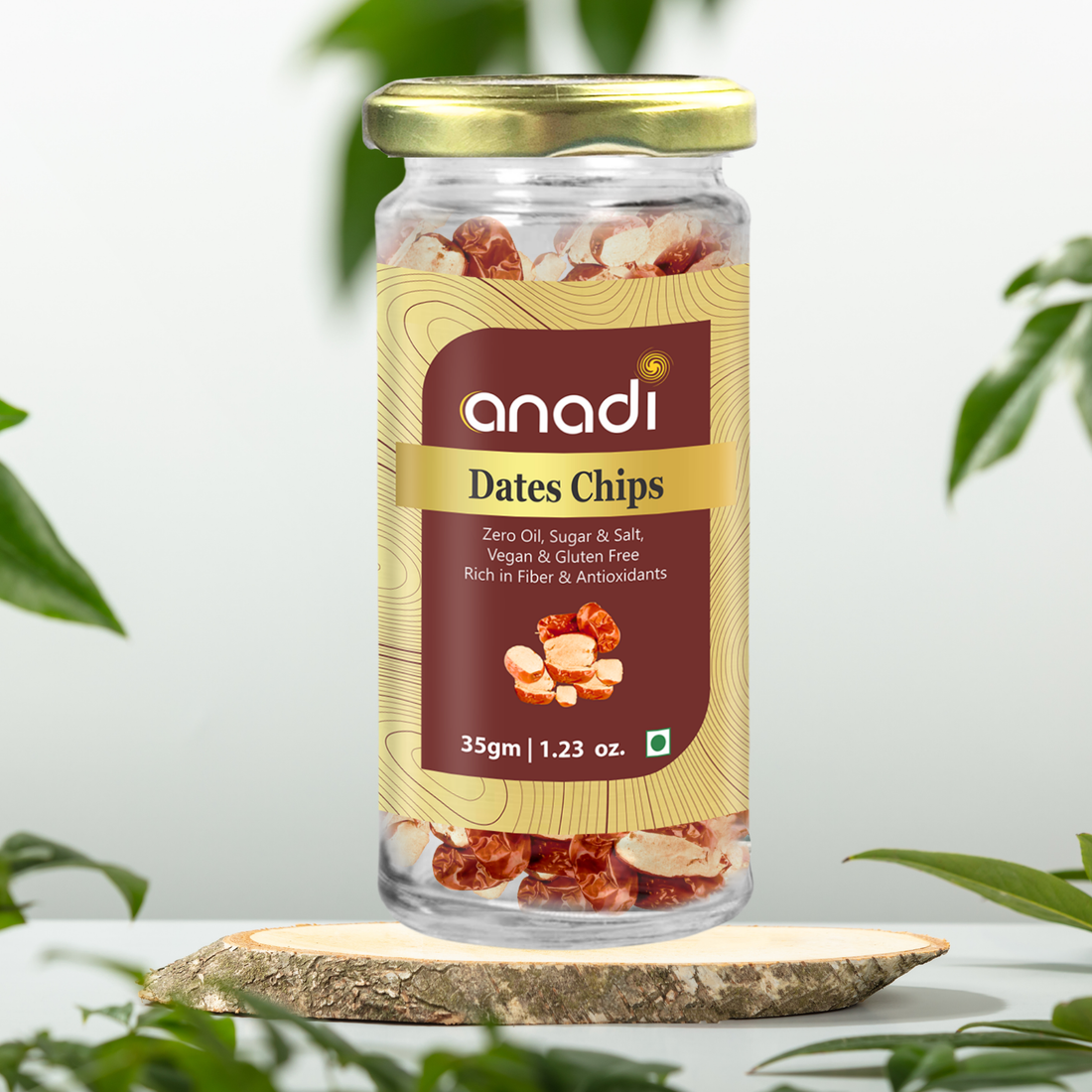 Dates Chips 35 gm | Freeze Dried | 100% Natural Khajoor Chips | No Added Sugar | Vegan & Gluten-Free