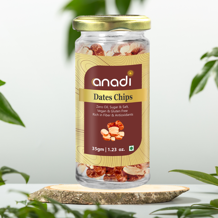 Dates Chips 35 gm | Freeze Dried | 100% Natural Khajoor Chips | No Added Sugar | Vegan & Gluten-Free