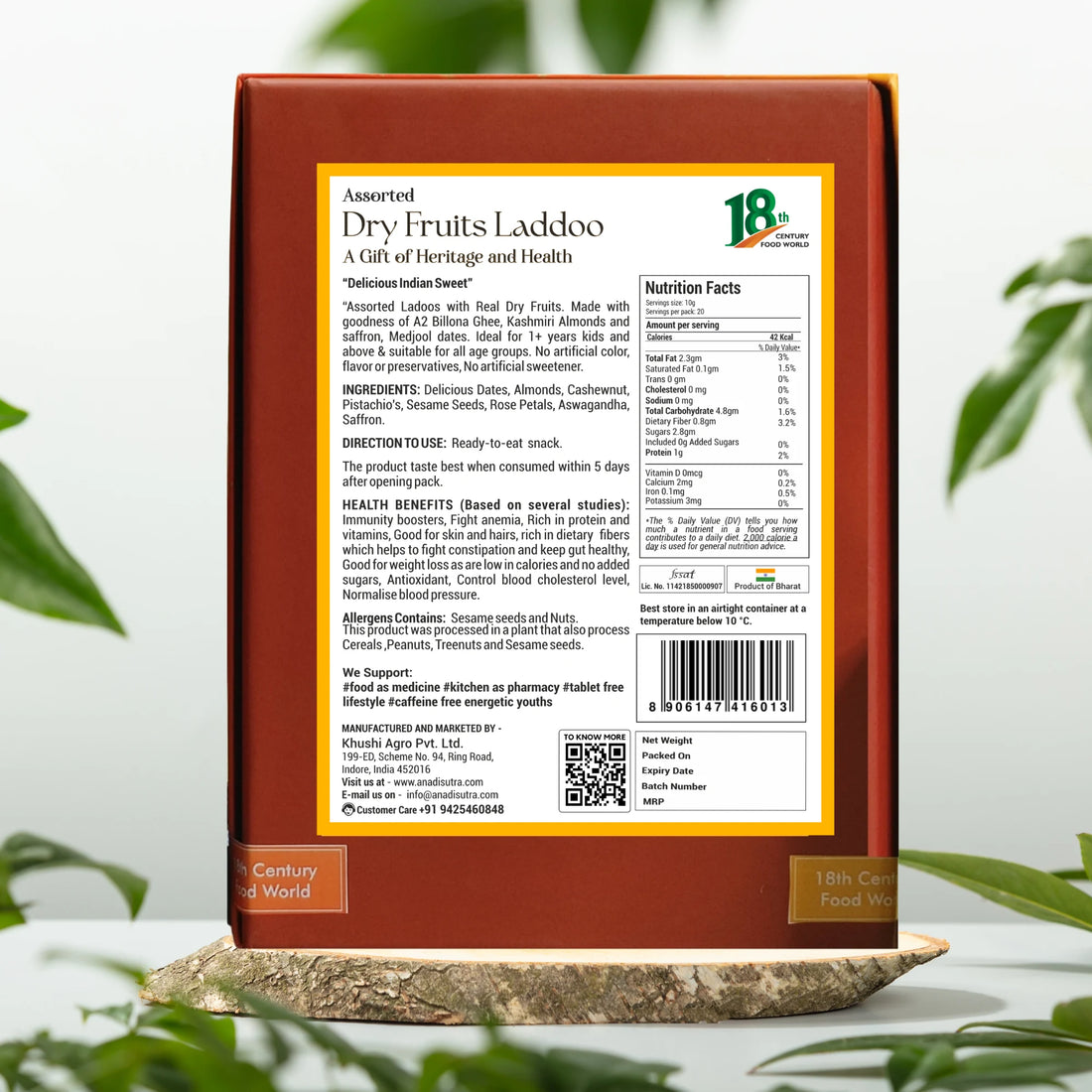 Dryfruits Ladoo 200 gm | Made with Top Grade Mejdool Dates, Dryfruits | Pure Home Made Taste | No Refined Sugar | Provides sustained energy | Antioxidants combat oxidative stress | Aids digestion