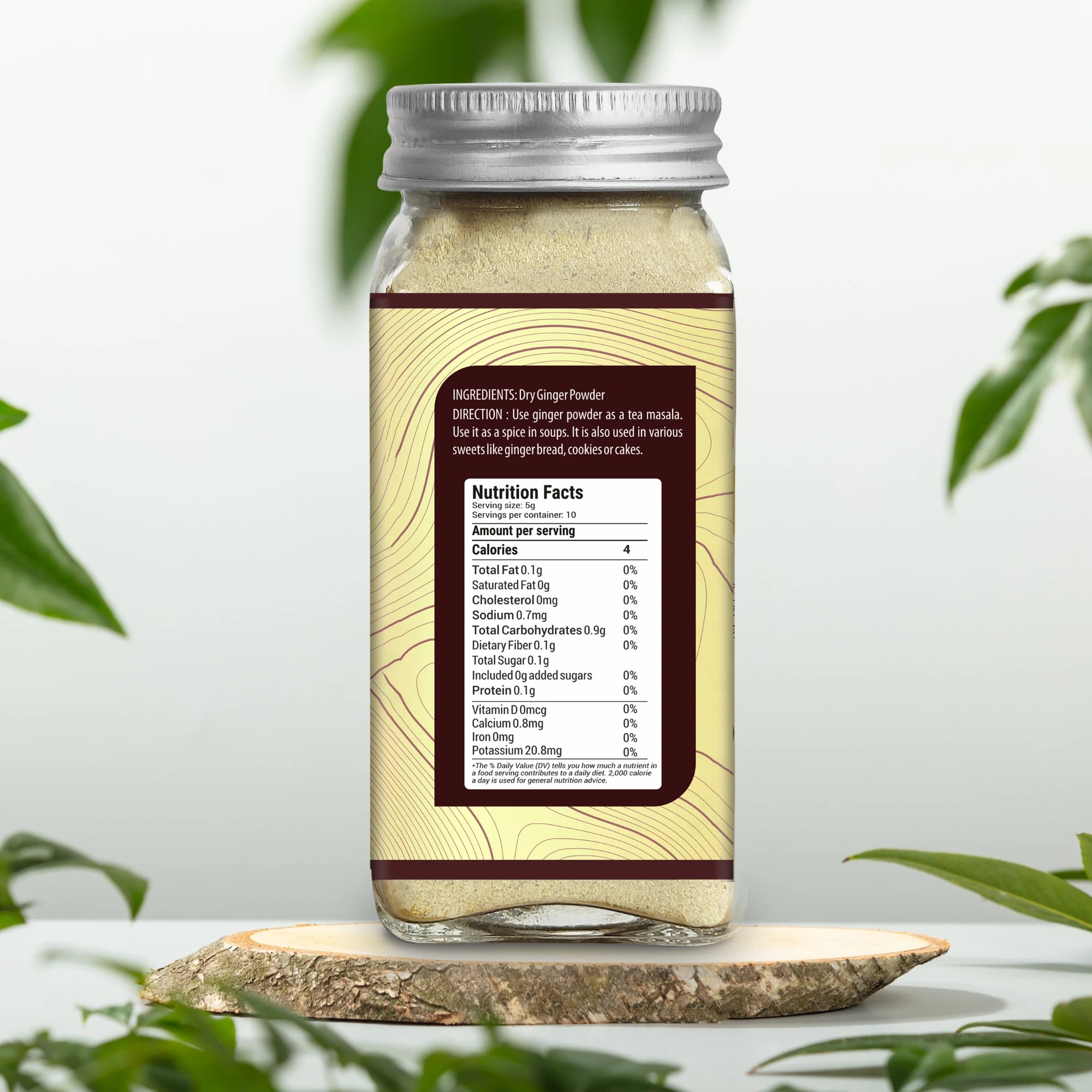 Ginger Powder 50 gm | Sonth Powder | Eases Indigestion, Reduces Bloating | Soothes Joint Aches | Nausea Relief | A Nutritional Powerhouse