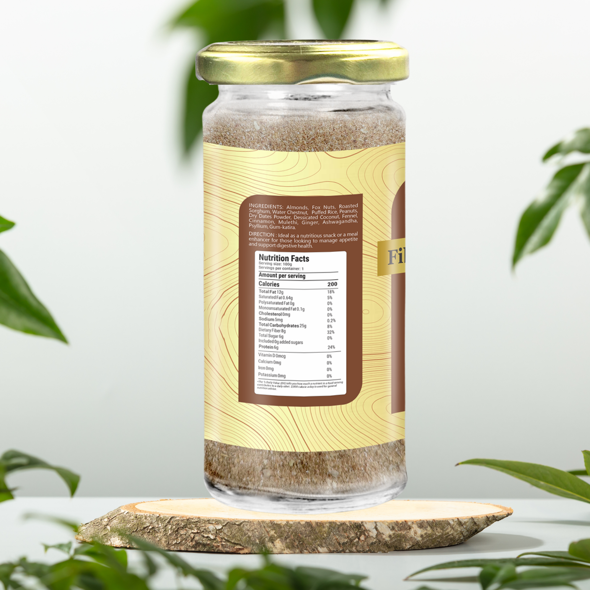 Natural Fiber Protein Power 100 gm | High Fiber Food | Nutrient Rich | Natural Energy Source